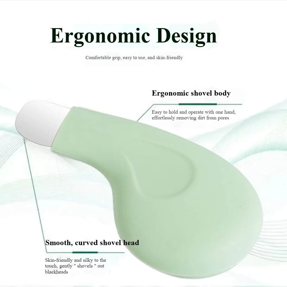 Ergonomic Blackhead Remover Shovel, Gentle Stainless Steel Facial Pore Cleaner, Skin-Friendly Deep Cleansing Tool for Blackheads, Acne & Dead Skin Removal, Portable Home & Travel Skincare Tool image 3