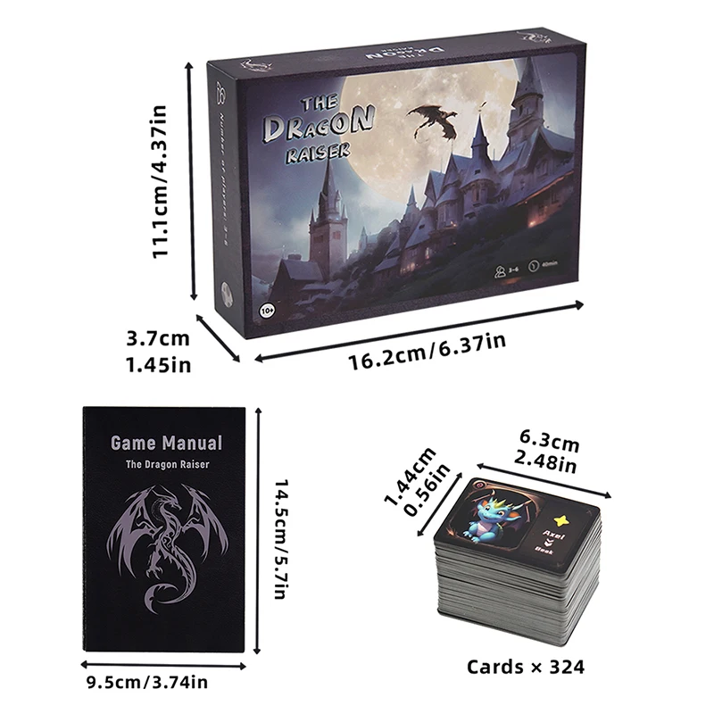 The Dragon Raiser: Strategic Card Game for 3-6 Players, Ages 10+ – Auction, Trade, and Hunt Dragons