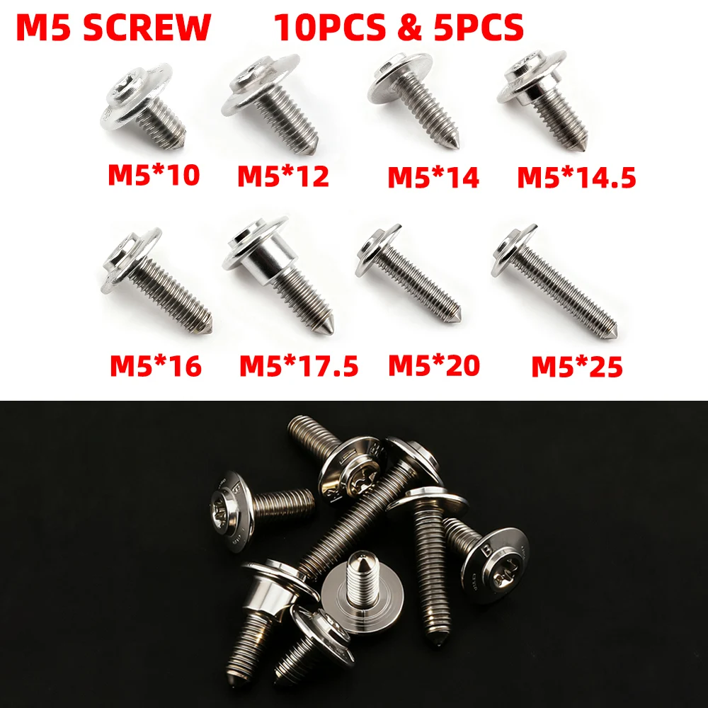 For BMW C400GT C400X C400 C650GT C600 C650SPORT NINE T G310R G310GS Motorcycle Shell M5 Bolts Stainless Steel Screws Nuts