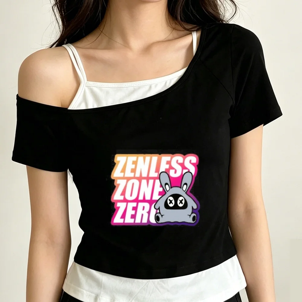 Zenless Zone Zero cropped top girl japanese funny kawaii alternative  vintage shirt jojifuku y2k goth 2000s clearance sales