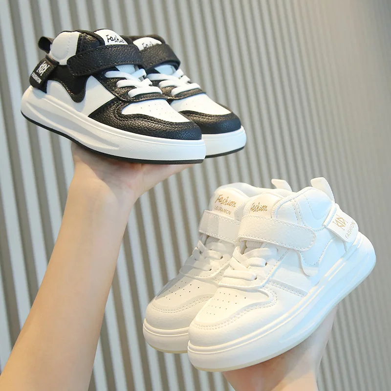 

Повседневная универсальная обувь для мальчиков и девочек, модные детские нескользящие кроссовки, стильные спортивные туфли для детей, обувь для бега на открытом воздухе для школьников