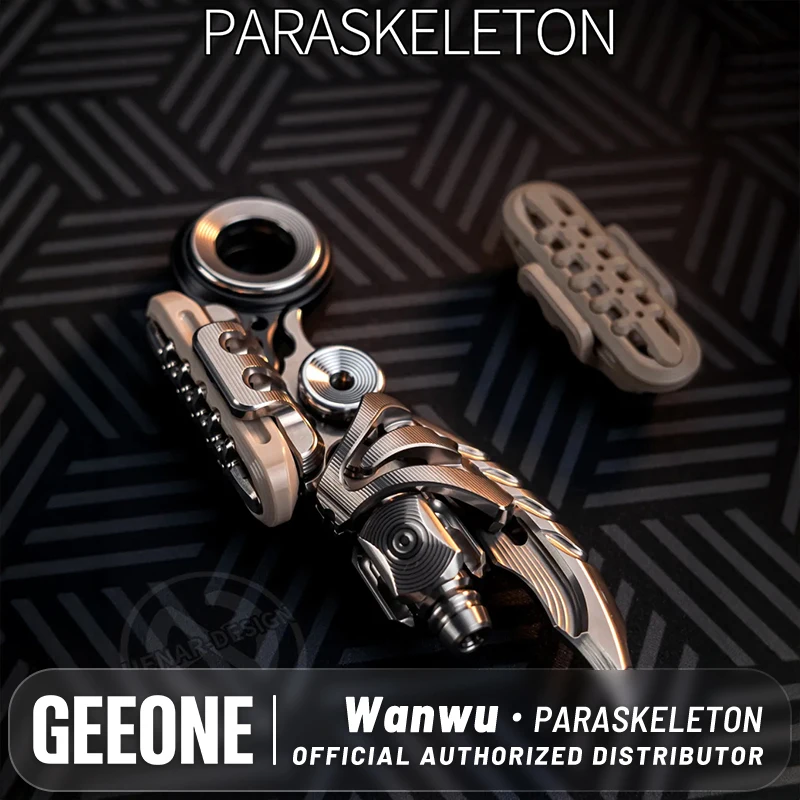 WANWU EDC Exoskeleton Mechanical Magnetic Sliders Fidgeting Toys Adult Sensory Toys Novelty Toy Hand Spinner Desk Gadget