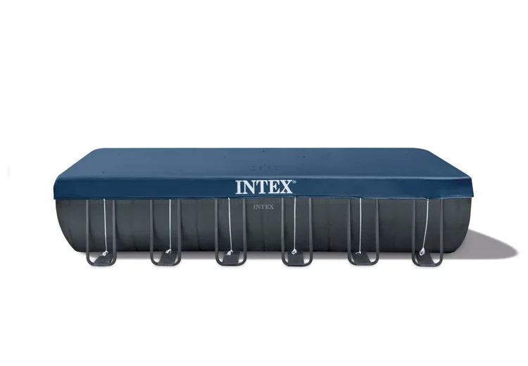 INTEX 26364 7.32*3.66*1.32m Rectangle Frame Large Above Ground Steel Swimming Pool & Accessories Included