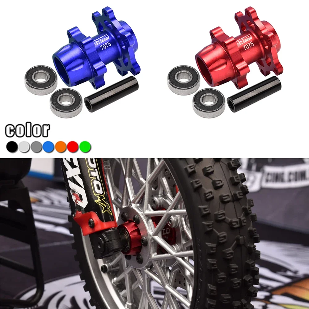 GPM Metal Aluminum Front Hub Set LOS262012+LOS262013 for LOSI 1/4 PROMOTO-MX MOTORCYCLE LOS06000 LOS06002 Upgrade Accessories