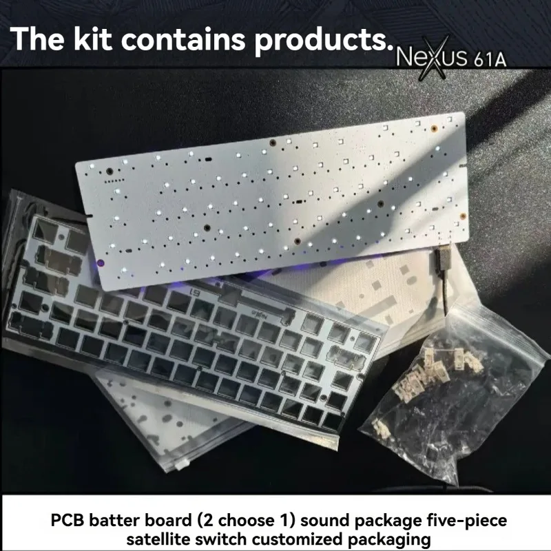 

Nexus61a Keyboard PCB Customized ARGB 0.125ms 0.01RT GH60 Wooting60 PCB for Gaming Magnetic Switch Keyboard Accessories Gifts