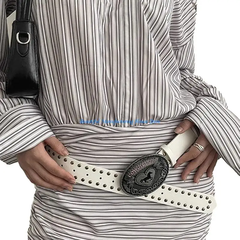 أحزمة خصر للبالغين مقاومة للاهتراء E56A مع إبزيم بنمط مريح وحزام خصر من البولي يوريثان للسيدات