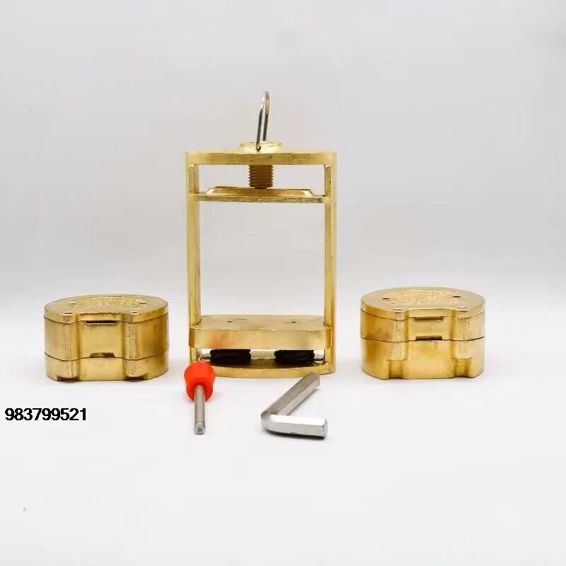 

Good Price Lab Two Layer Denture Compression with Dual Injection Flask Dual Pot Bronze Processor Denture Flask Press Comp