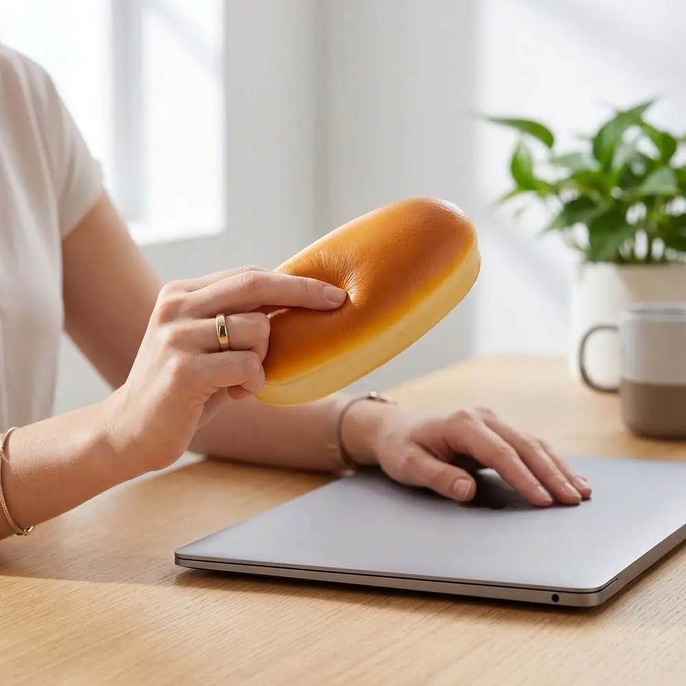 Simulated Simulated Cheese Cake Squeeze Slow Rising Oversized Bread Squishy Prank Decoration Realistic Sensory Fidget Bread