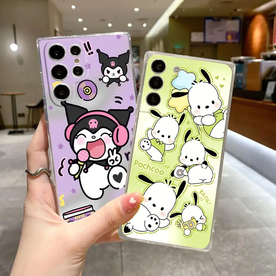 Мягкий чехол для телефона Samsung Galaxy S20 S25 Ultra S24 FE S10 Plus S22 S21 Note 10 20 Ultra S23 Kawaii Sanrio Cinnamoroll Мягкий чехол для телефона Samsung Galaxy S20 S25 Ultra S24 FE S10 Plus S22 S21 Note 10 20 Ultra S23 Kawaii Sanrio Cinnamoroll