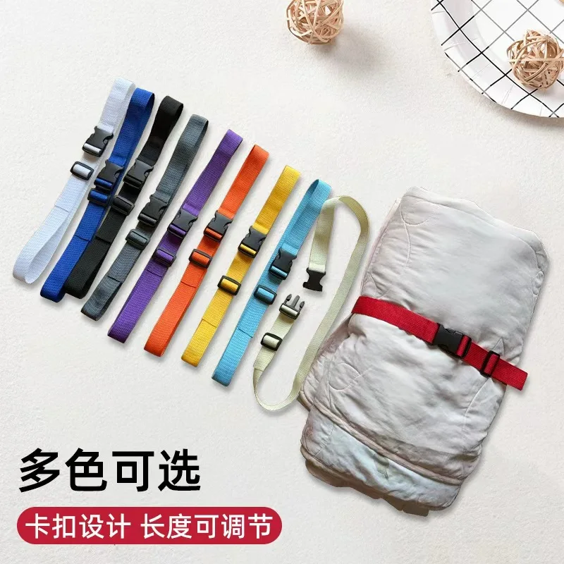 5pc Adjustable Polyester Luggage Straps with Quick Release Buckle Heavy Duty Travel Packing Belt for Suitcase Sleeping Bag