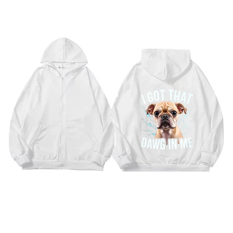 سترة رجالية بغطاء للرأس مطبوعة على شكل كلب أسود، سترة برسومات Got That Dog In Me، ملابس غير رسمية للأنشطة الخارجية واليومية #4