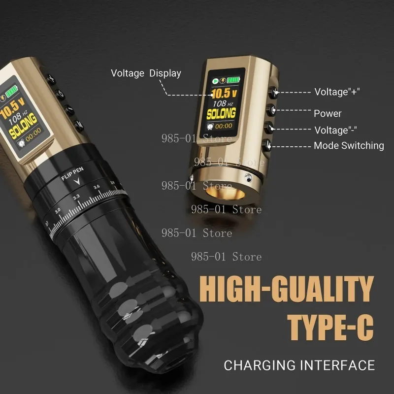 Adjustable Stroke Pen Dual Battery Machine All in One Battery Pen Machine for Easy Writing