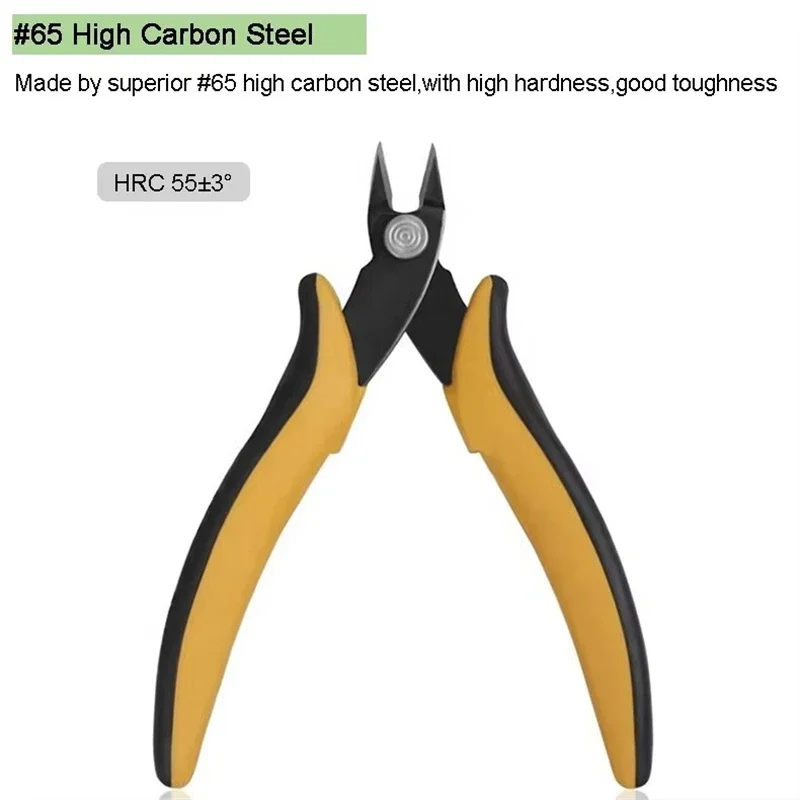 Mini Wire Cutter Diagonal Pliers Small Cutter Electronic Pliers Wires Insulating Rubber Handle Model Hand Tools DIY image 4
