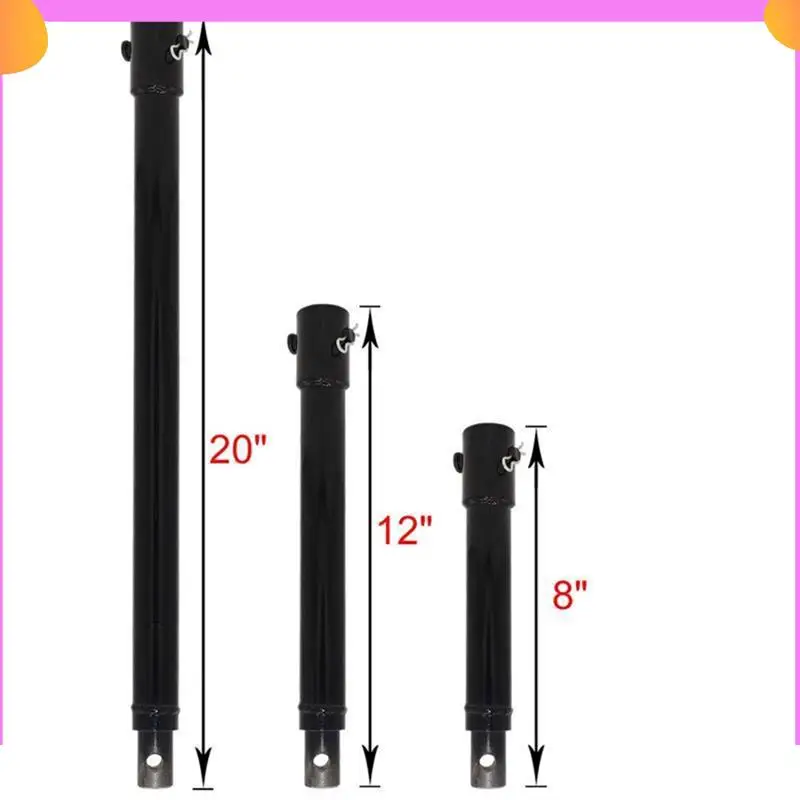 A23P 3PCS Auger Extension Drill Bits, 3/4In Shaft Earth Auger Drill Bit Extension, Garden Spiral Hole Drill Bit Extension Rod Du