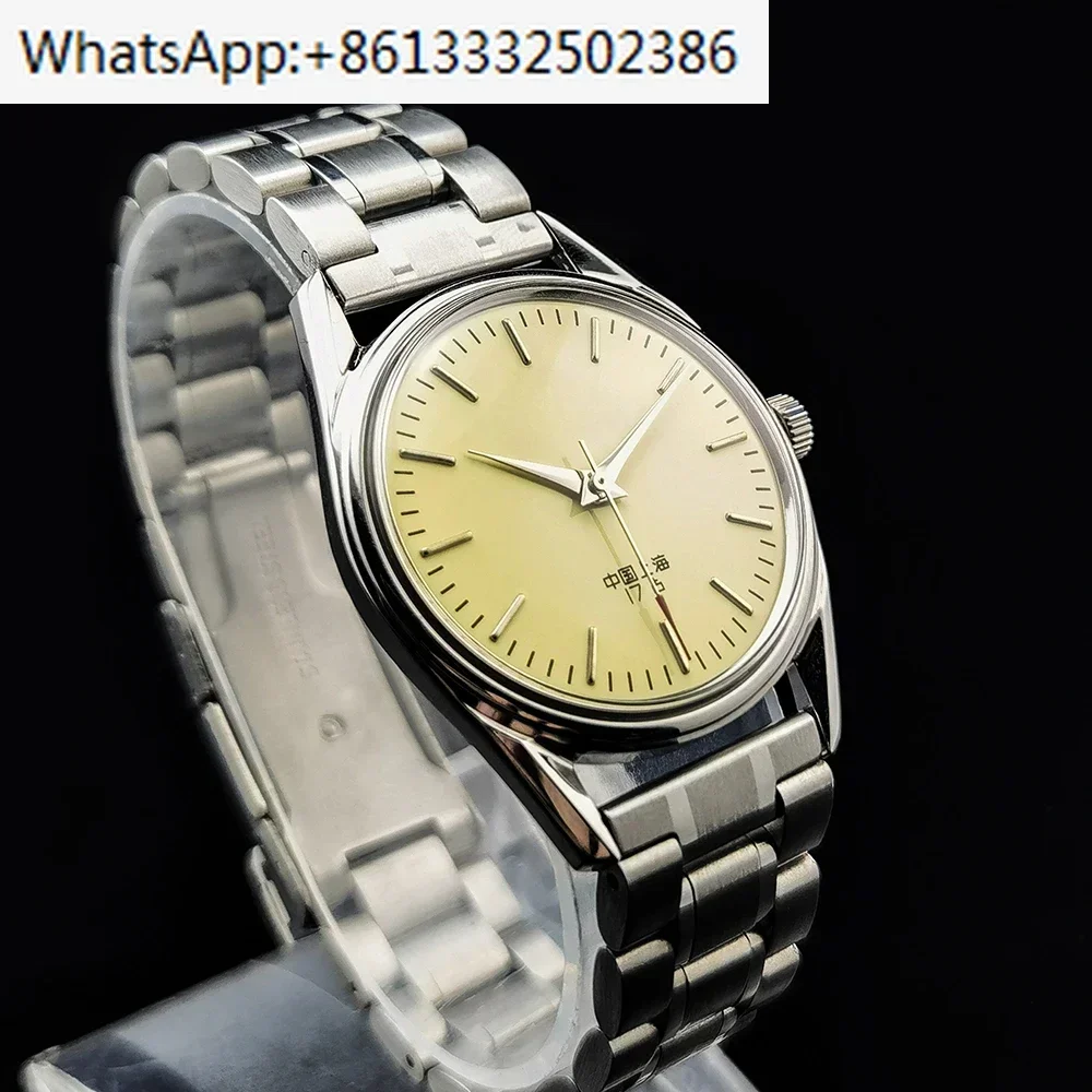 

Retro Traditional Design Mechanical Watches Manual Winding Nostalgic Steel Leather Plexiglass Wrist Watch