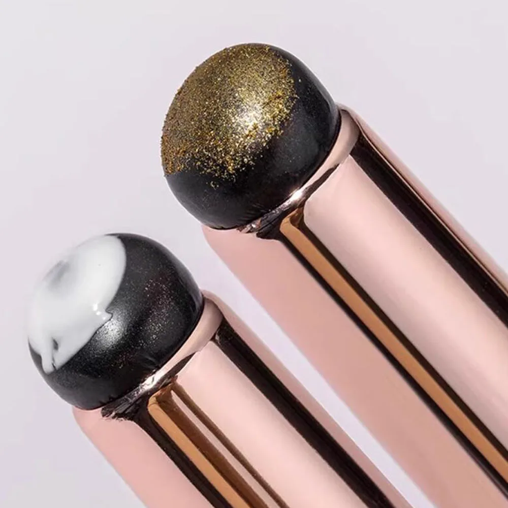 Bâton applicateur en Silicone pour Nail Art, brosse, poudre de rouge à lèvres, stylo d'application de poussière pour effet dégradé, outil de manucure de maquillage, 1 pièces