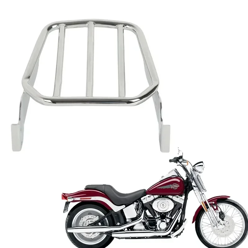 For Harley Softail 2006-2017 Fat Boy FLSTF Springer Night Train Standard Custom Cross Bones Motorcycle Parts Sport Luggage Rack
