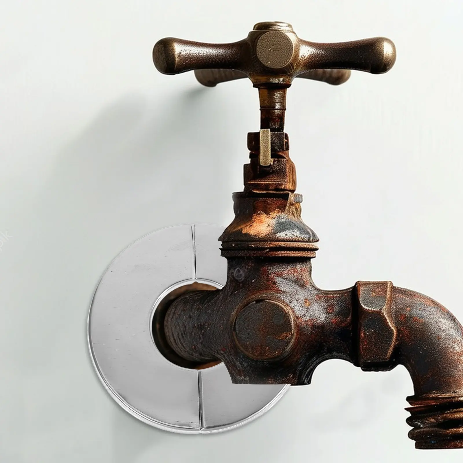 Air Conditioner Pipe Cover Wall Hole Decorative Flange Plate for Plumbing Duct Opening Trim