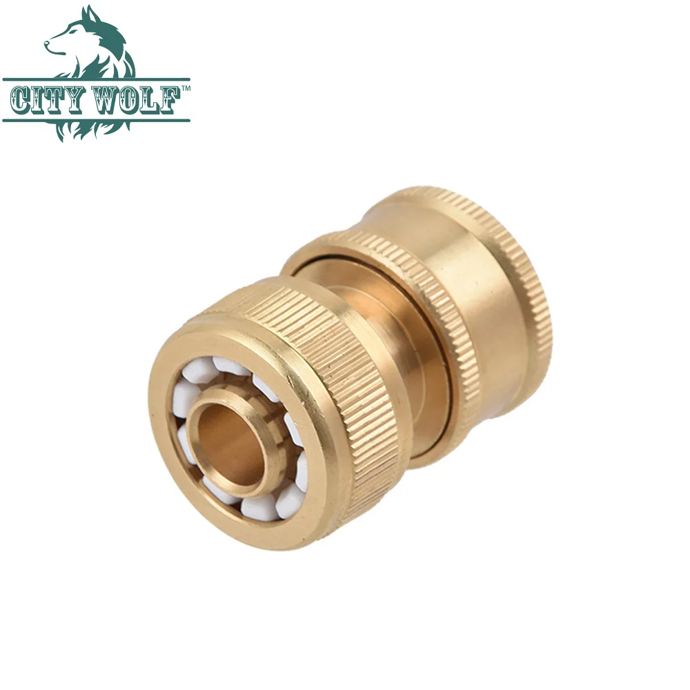 High Pressure Washer Water Inlet Quick Connection Nipple Type Water Gun Copper  QC Adaptor Car Cleaning Accessory