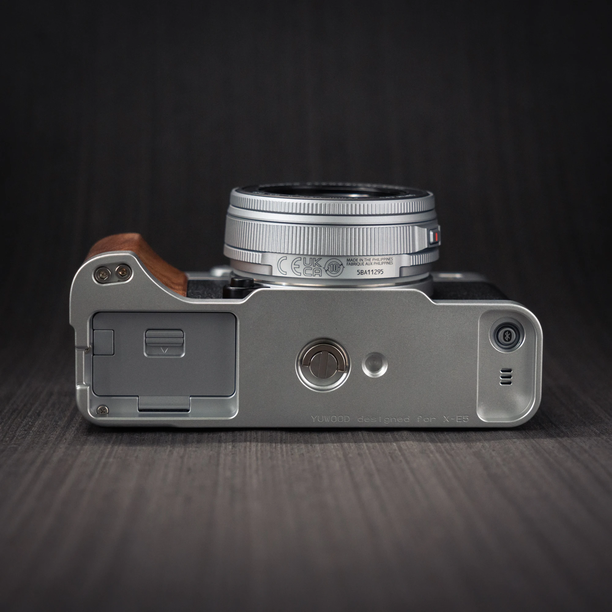 Handgefertigter Kamera-Handgriff aus Holz, L-Platte, Schnellverschluss-Halter für Fujifilm XE5 Fuji X-E5 – Detail 3
