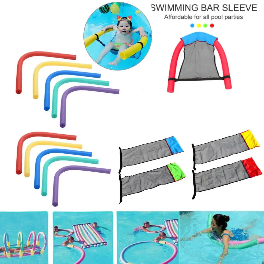 Swimming Pool Noodle Stick Kids Buoyancy Stick Swimming Aid Foam Stick Colorful Float Aid Solid Foam Kids Adult Pool Accessory