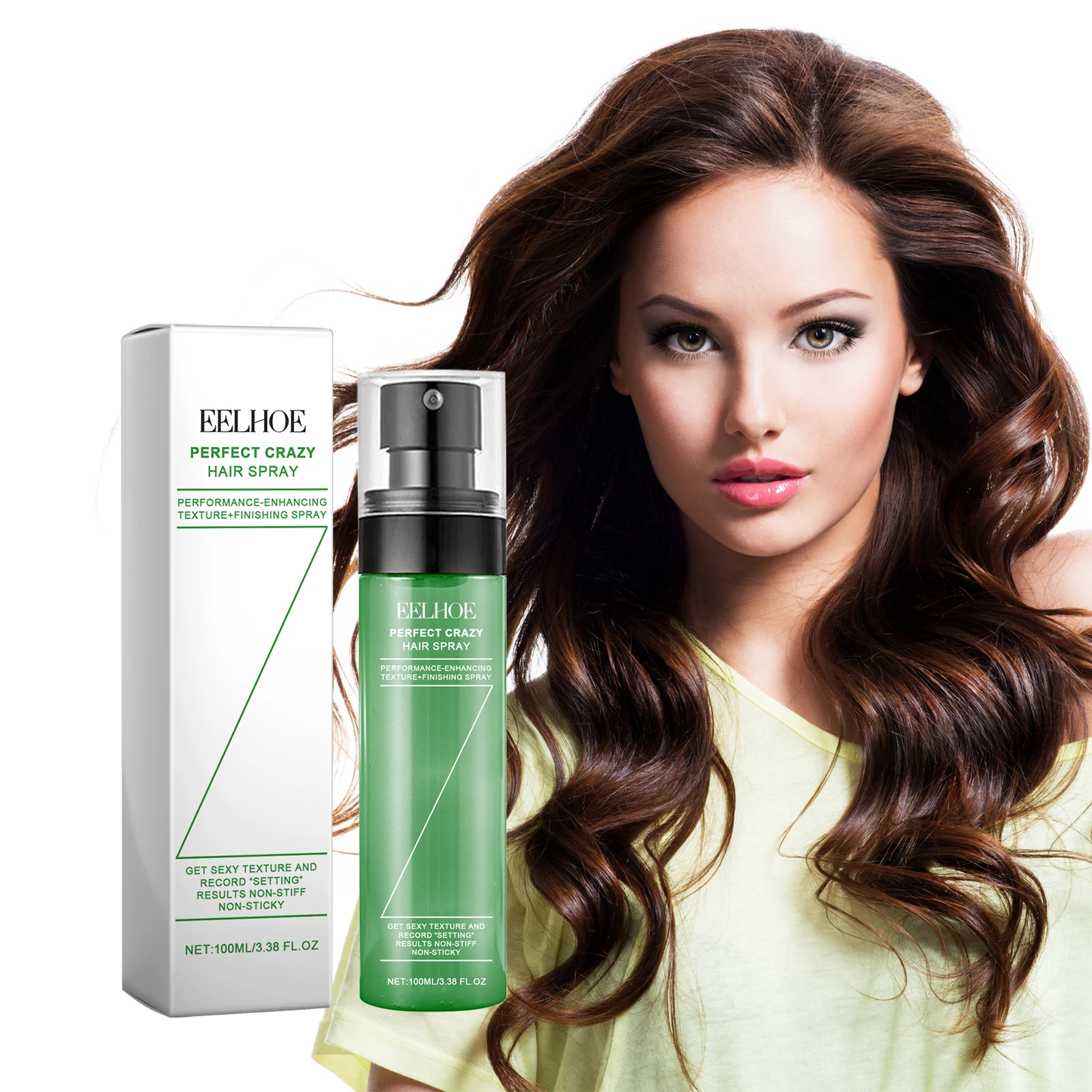 Eelhoe Hair Styling Spray Effectively Nourishing Reducing Frizz Hairstyle Long-Lasting Curly Hair Styling Volumizing Hair Spray