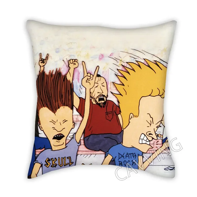 Beavis and Butthead 3D Printed  Polyester Decorative Pillowcases Throw Pillow Cover Square Zipper Cases Fans Gifts Home Decor