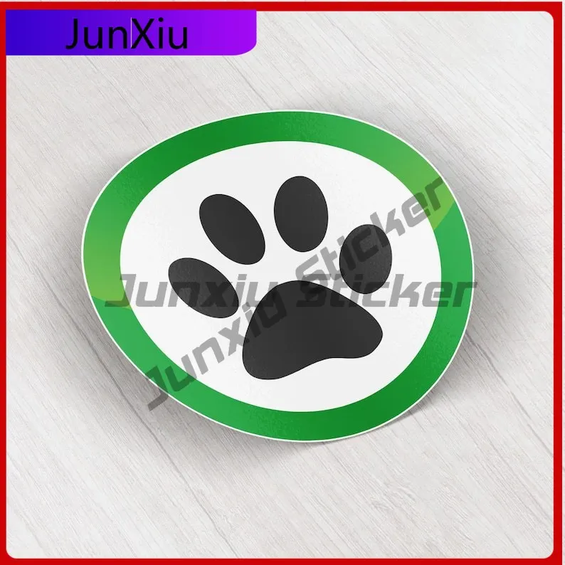 

Animals Allowed Paw Sign Vinyl Sticker Car Decal Car Bicycle Skateboard Suitcase Bumper V 125 Motorcycle Stickers Custom Logo