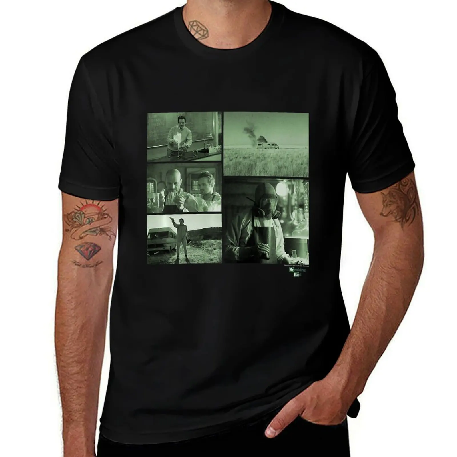

Breaking Bad Green Hue Scene Grid Premium T-Shirt t shirts for man cotton funny t shirts for man cotton soft
