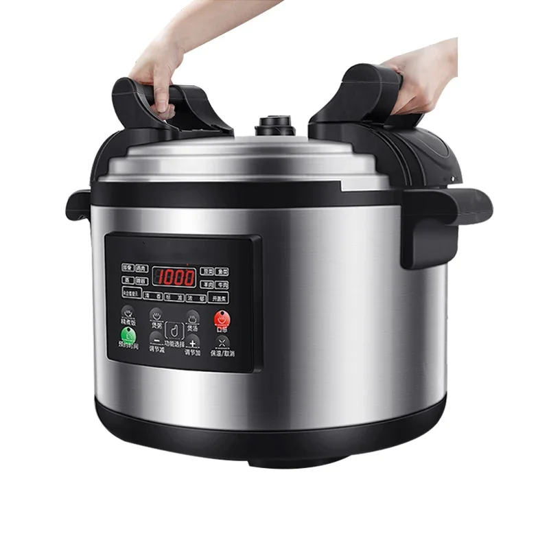 Großer Mehrzweck-Eintopf, Hammelfleischreis, Ugali-Kocher, kommerzieller Multicooker aus Edelstahl, 15 l, 18 l, 20 l, elektrischer Druck-Reiskocher