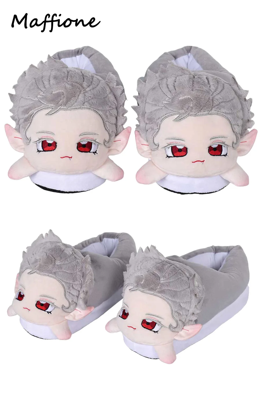 BG3 Astarion Cosplay Home Warm Plush Sliper Costume Accessories  Game Balder Gate 3 Disguise Shoes Halloween Suits Props