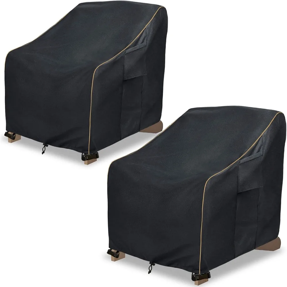 

2-Pack Waterproof Heavy-Duty Outdoor Adirondack Chair Covers for Patio Use