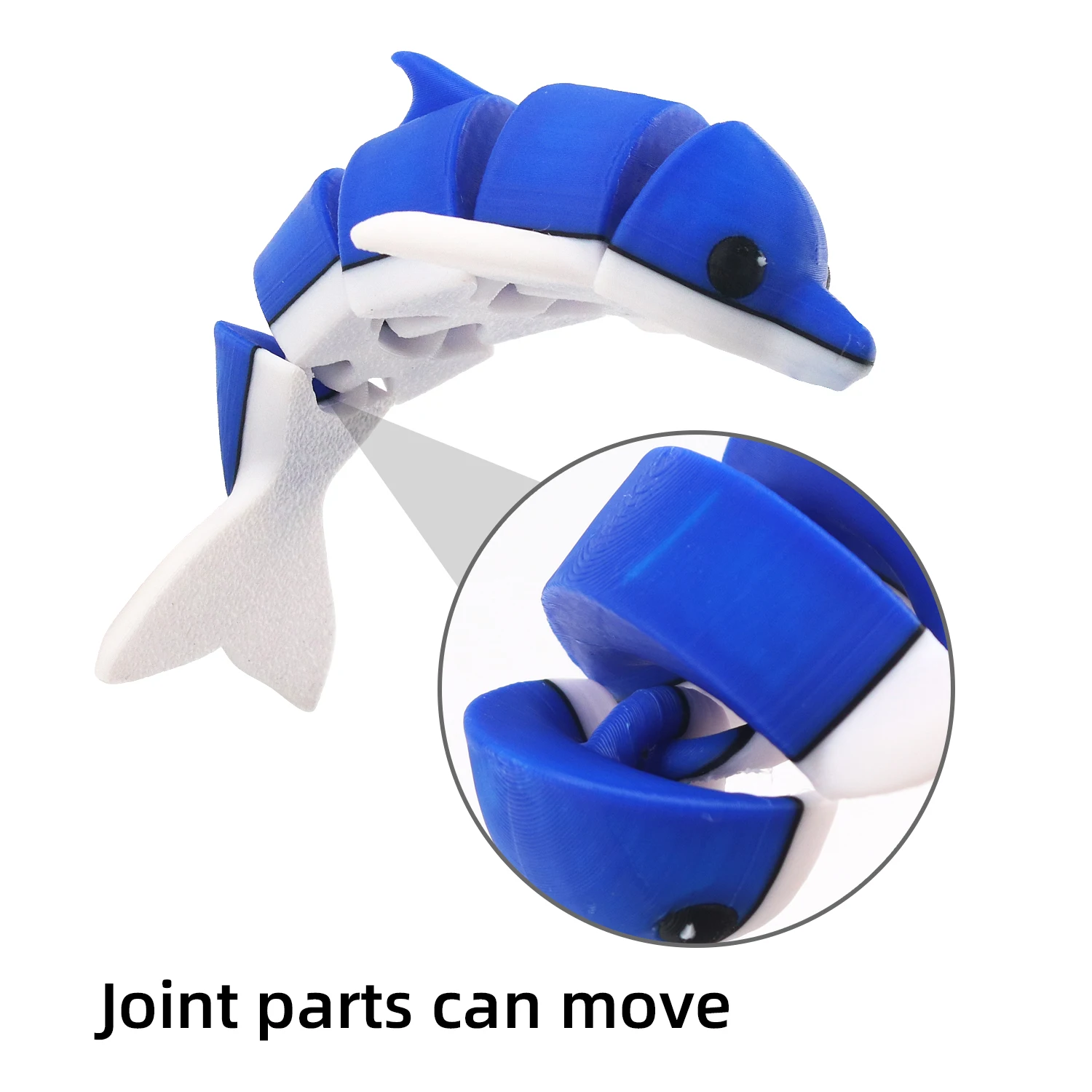 3D printed whale shark integrated joint movable fish activity children\'s toy gift ornament fish tank decoration