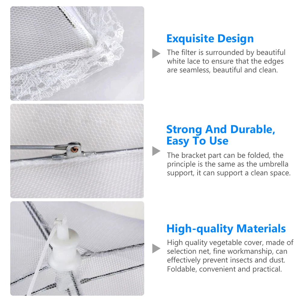 أحدث غطاء شبكي للطعام قابل للطي خيمة مظلة مقاومة للحشرات قابلة للتنفس لحماية الأطباق مناسبة للمطبخ والنزهات والشواء #5