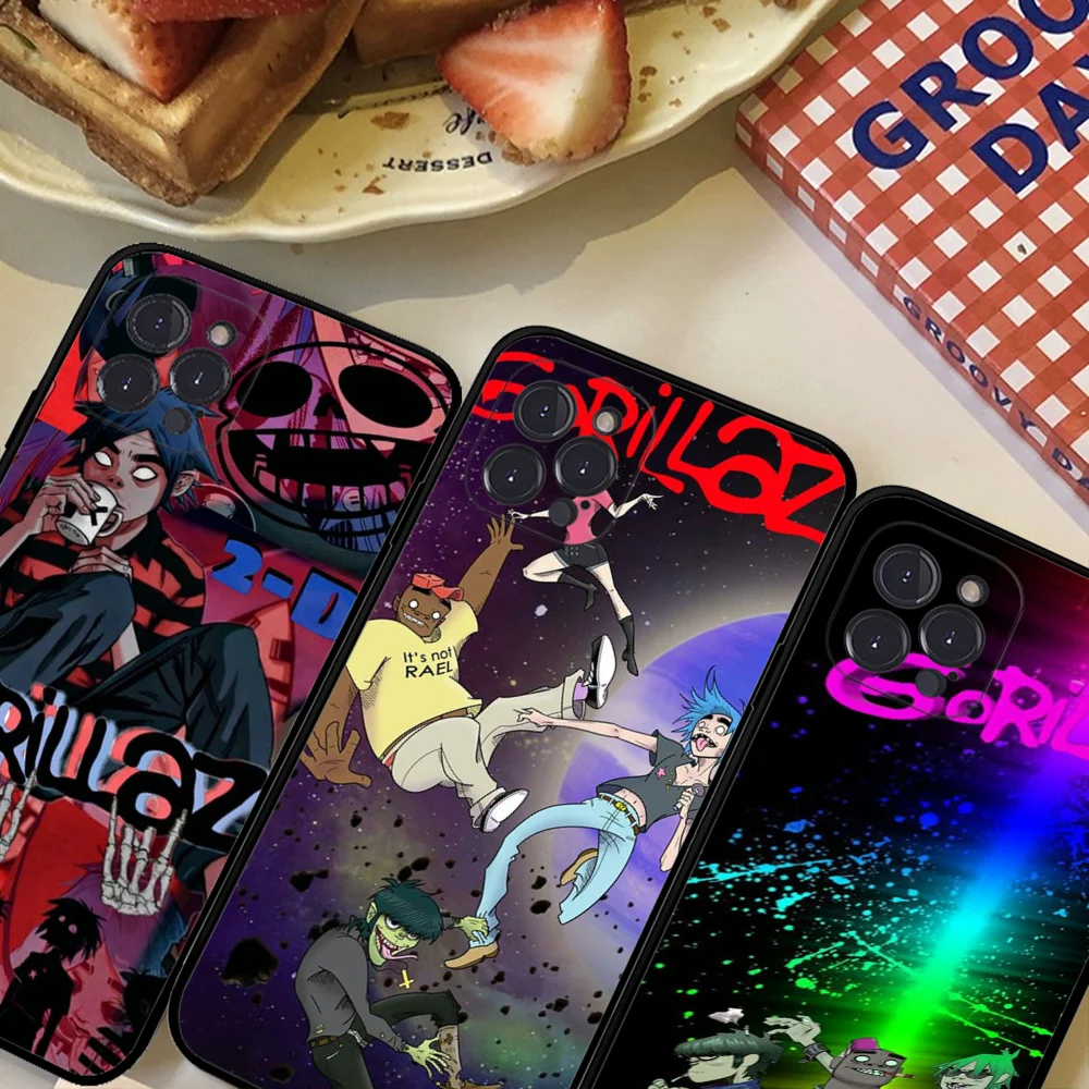 Anime G-Gorillaz Phone Case For IPhone 16 15 8 7 6 6S Plus X SE XR XS 14 11 12 13 Mini Pro Max Mobile Case