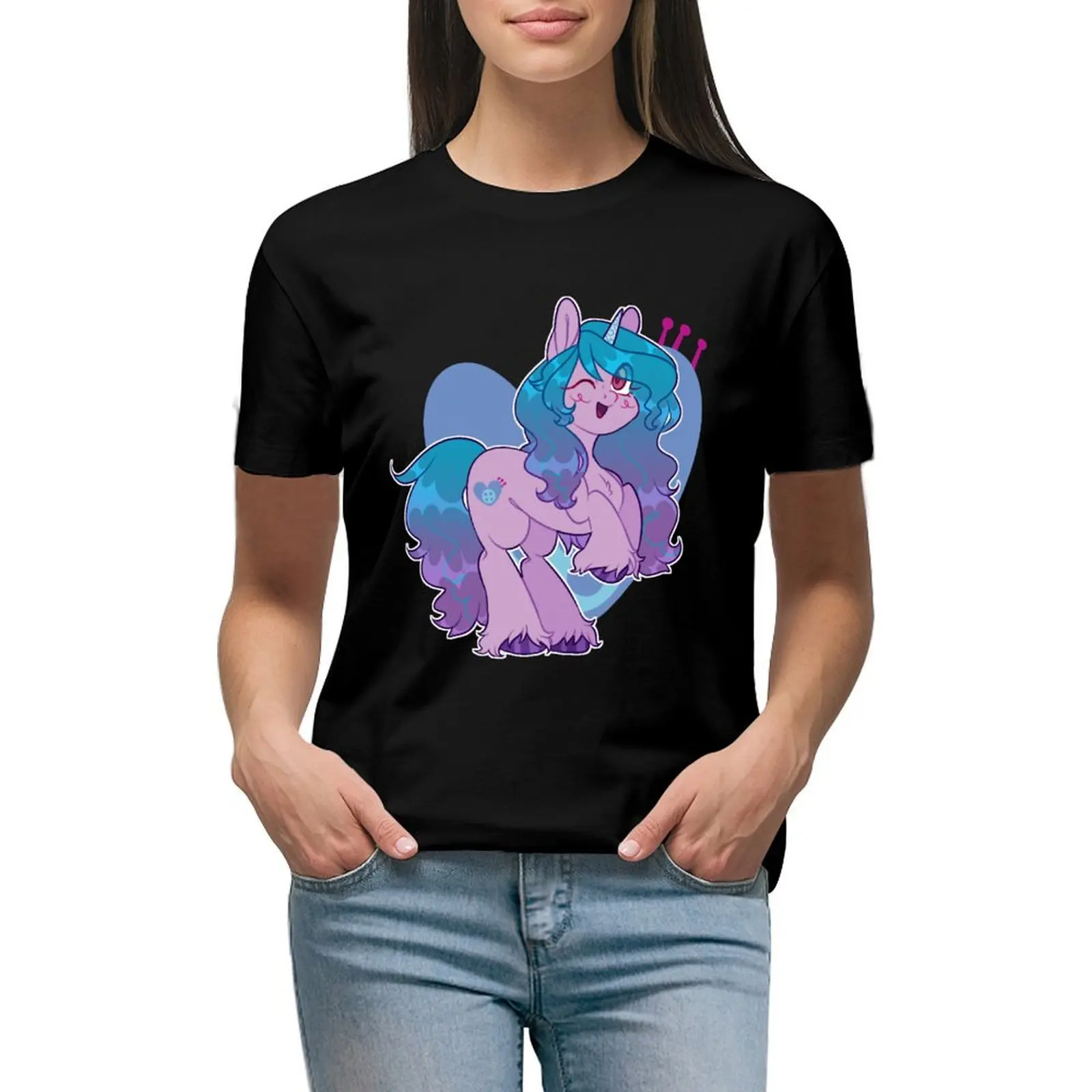 

MLP Izzy Moonbow T-shirt summer tops female t-shirts for Women loose fit