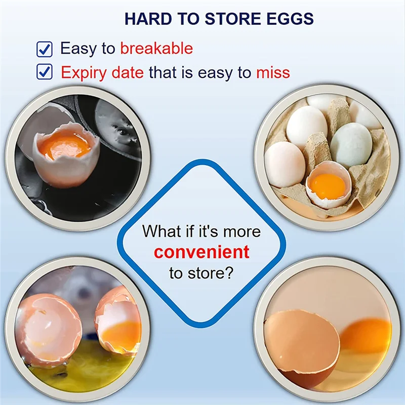 

AB15-Egg Box Egg Holder Storage Box Drawer For Refrigerator Automatic Rolling With Date Reminder