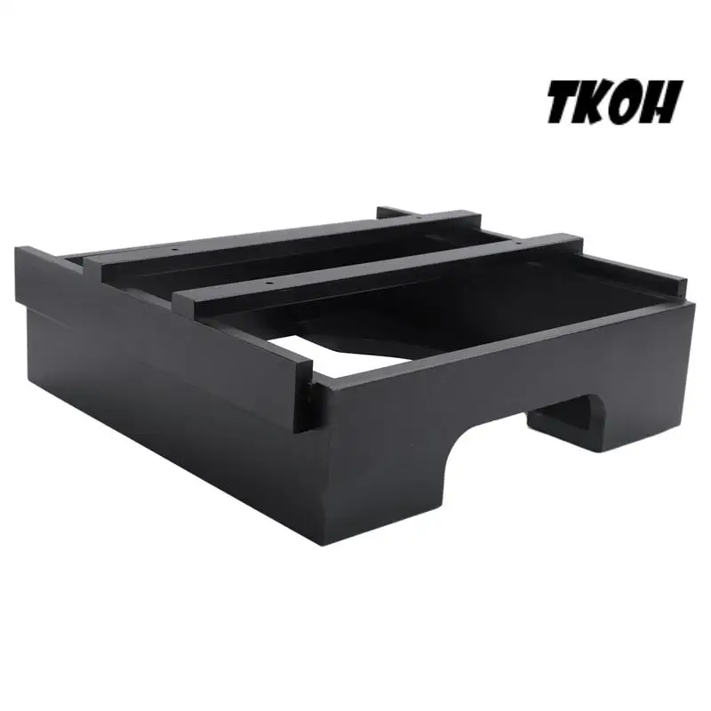 

TKOH-10-Inch Dipensers Holders Under Cabinet Bamboo Plates Holder, Kitchen Counter Vertical Plate Black