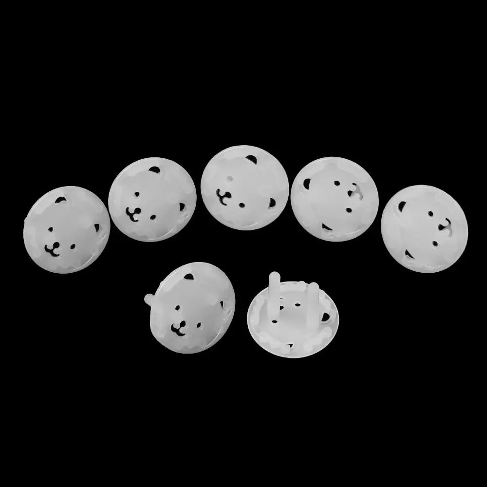 

New Plastic Electric Outlet Cover Bear Two Phase Safe Lock Cover Security Cover Unisex Safety