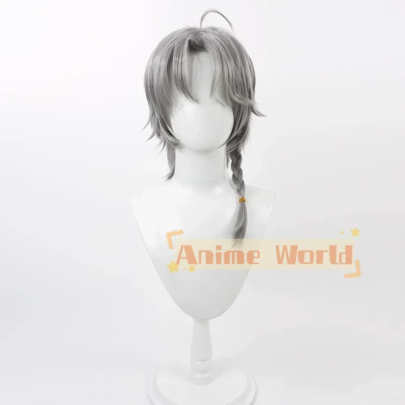 Arknights BASSLINE Cosplay Wig Heat Resistant Synthetic Hair Halloween Party Role Play Carnival + Free Wig Cap