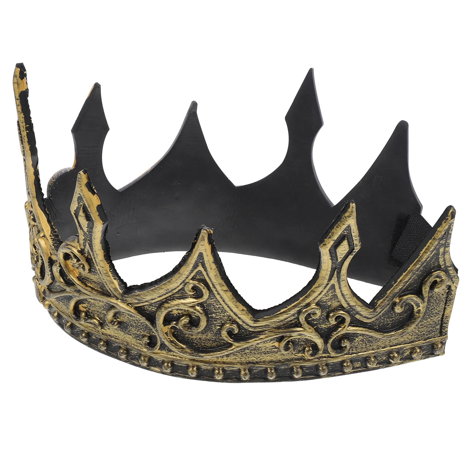 Royal Medieval Crown Headband PU Crown Men's Crown Headdress cosplay crown crown decoration golden crown