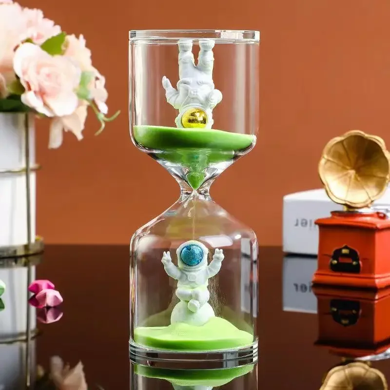 Astronaut Hourglass Sand Timer , 10/20/30/40/60 Minute Hour Glass Sand Timer, Home Decor Ornament, Sand Clock Birthday Gift