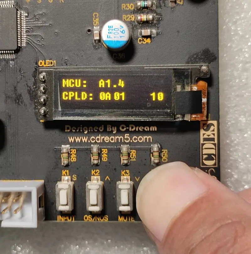 TDA1541 DAC driver digital version, display keypad