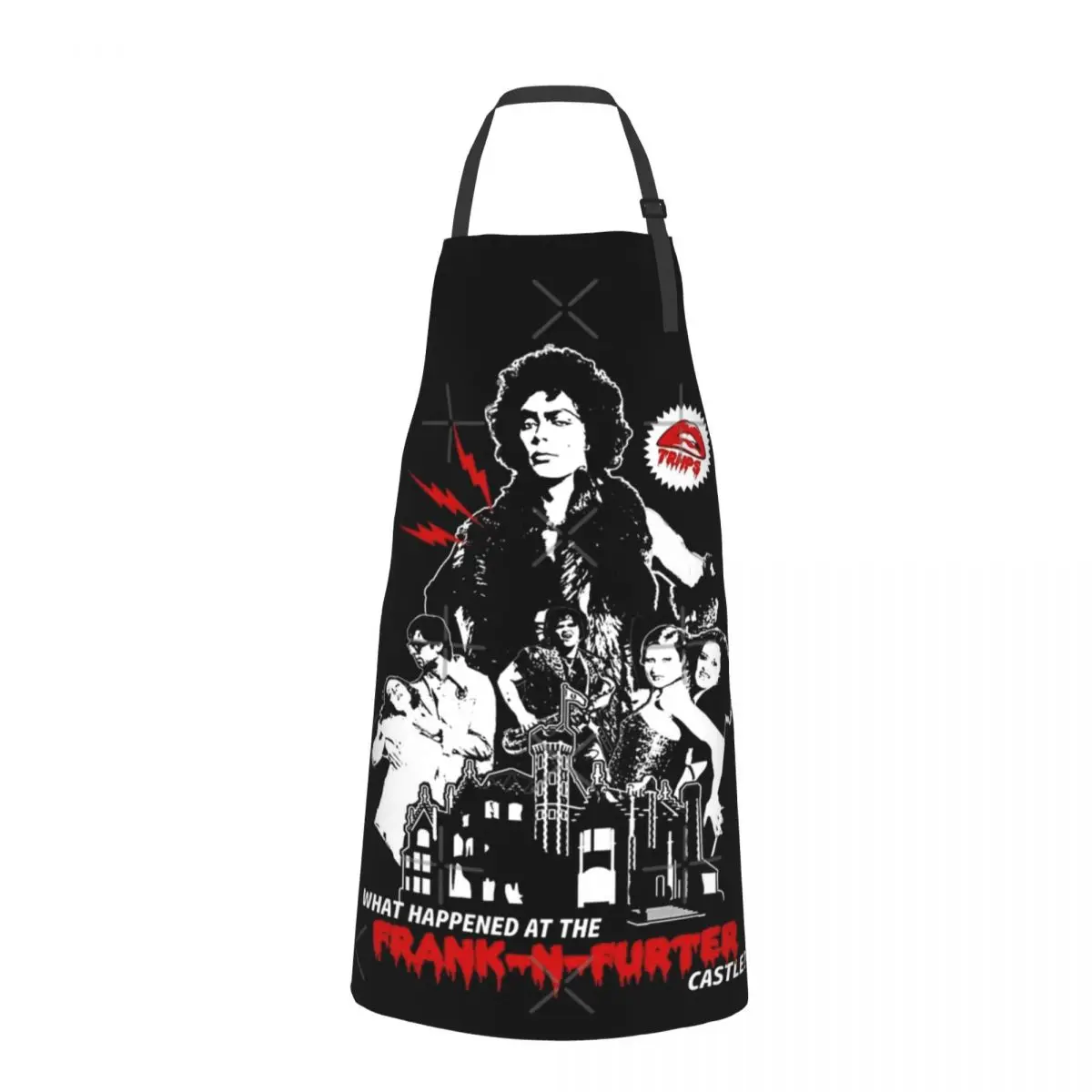 Frank N Furter Castle Fashion Dacron Kitchen Aprons For Woman Men Chef Work