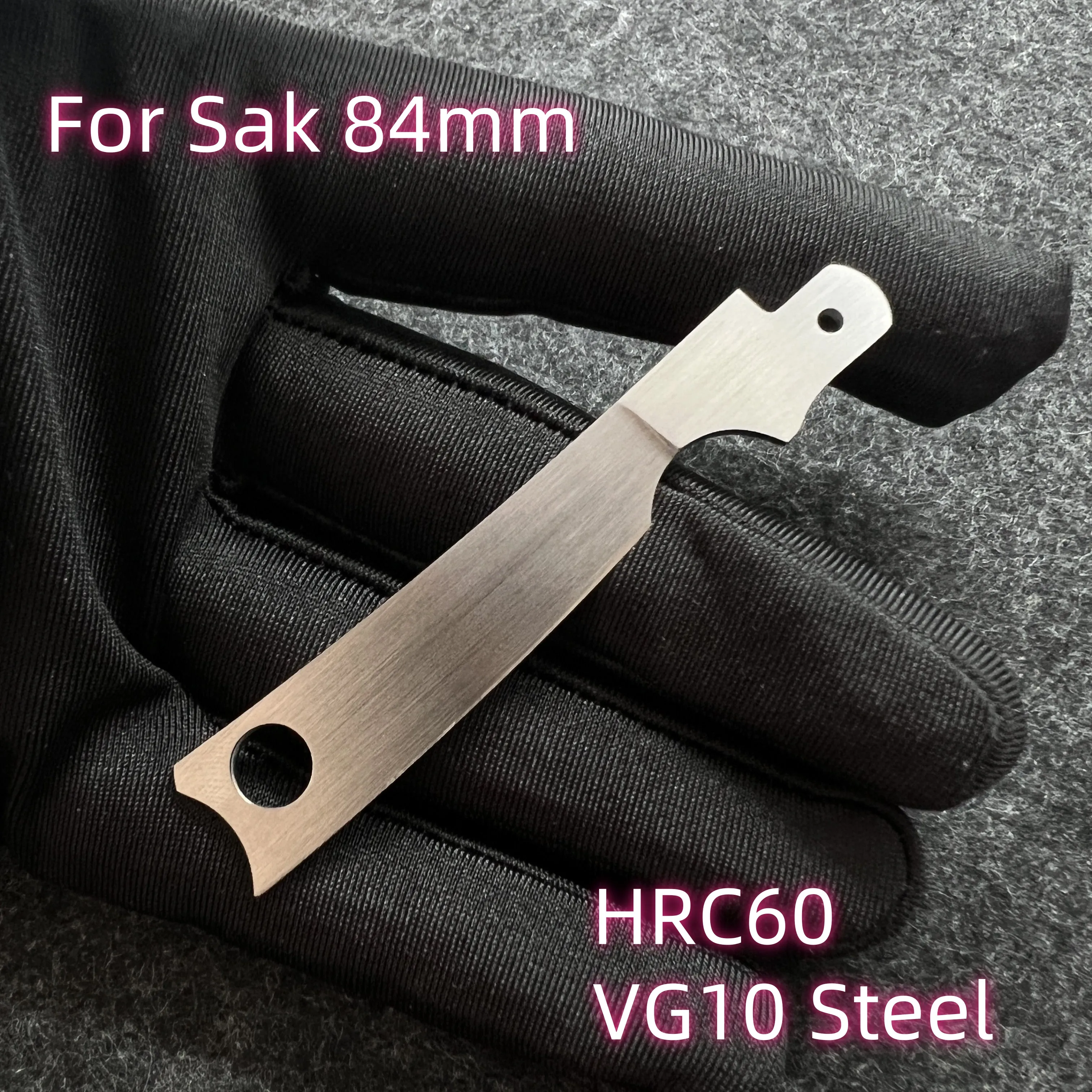 VG10 Steel Replacement Large Blade with Finger protection For 84mm Victorinox Swiss Army Knife SAK Folding Knife DIY Accessories