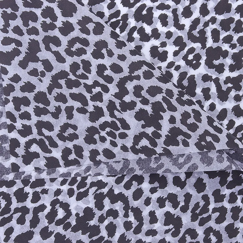 Leopard Pattern Tissue Paper, Party Gift Packing Film Paper Material, Flower Package, Bouquet, Wedding Gift Box Wrapping Decor