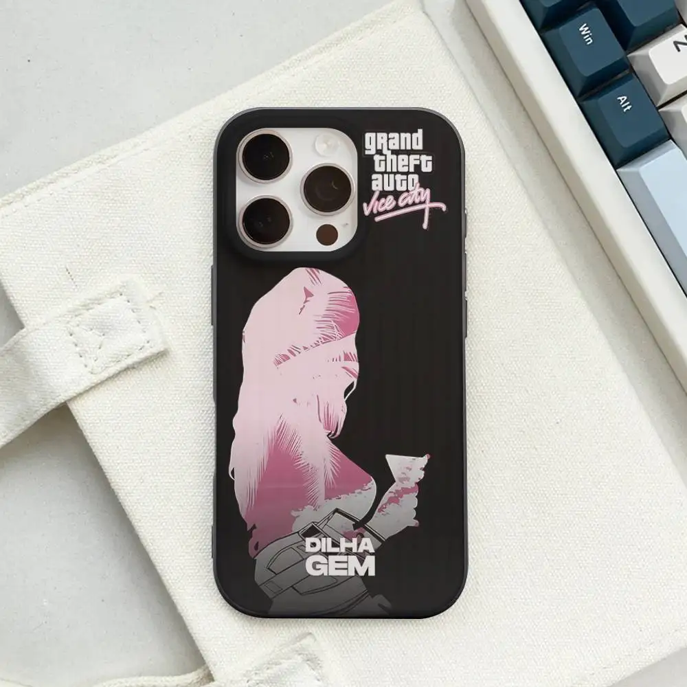 متعة محاكاة GTA 5 جراب هاتف المموج نمط جراب هاتف آيفون 17 الهواء 16 15 زائد برو ماكس ماتي غطاء مقاوم للصدمات #2