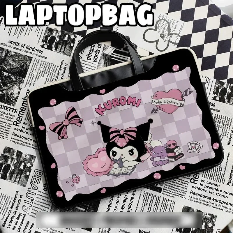 Computer Bag 16 Inch Kuromi Notebook Storage Bag Cartoon Cute Protective Case Dirt Resistant and Splash Proof Inner Bag