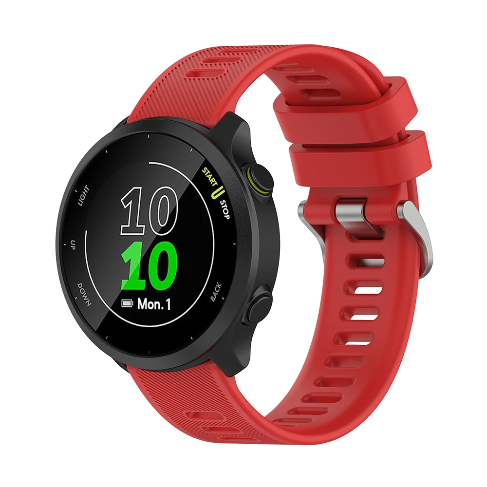 Pulseira de silicone para Garmin Forerunner, pulseira relógio inteligente, Garmin Vivoactive 5 Venu 2 Plus, 55, 158, 245, 645, 20mm