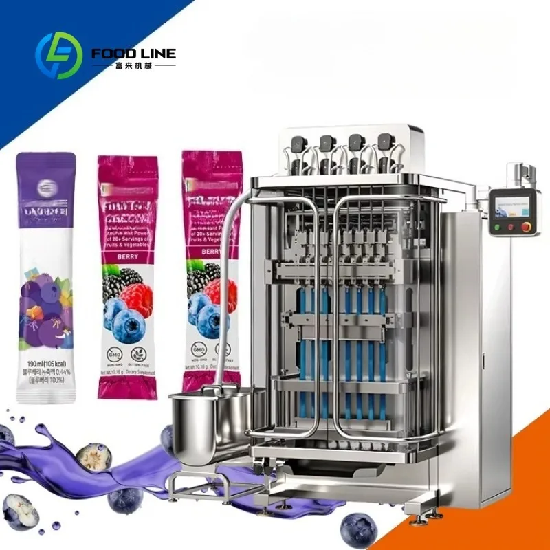 Custom Made Multi-Lane Vertical Liquid Packing Machine Ketchup Sauce Paste Packing Machine